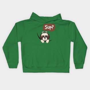 Shih Tzu (Sup?) Kids Hoodie